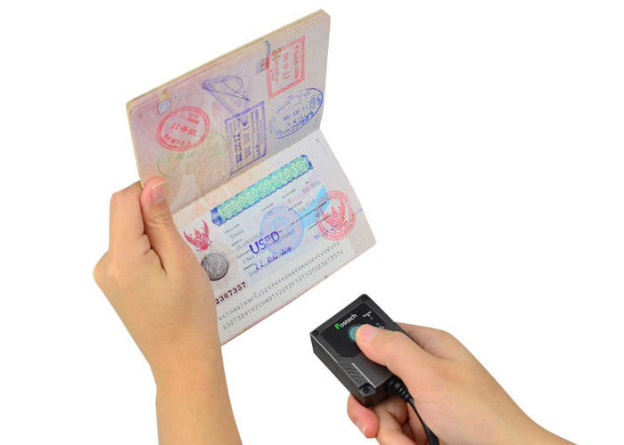 قارئ جواز السفر MRZ OCR المحمول المصغر للمطار / الفندق / وكالة السفر