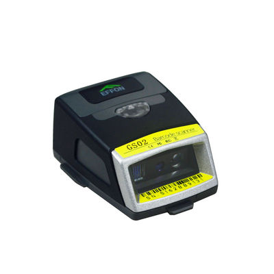 GS02 IP65 المحمولة بلوتوث إصبع الزناد رمز الاستجابة السريعة قارئ الباركود حلقة يمكن ارتداؤها ماسح ضوئي يعمل بنظام أندرويد