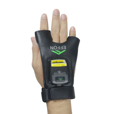 GS02 IP65 المحمولة بلوتوث إصبع الزناد رمز الاستجابة السريعة قارئ الباركود حلقة يمكن ارتداؤها ماسح ضوئي يعمل بنظام أندرويد