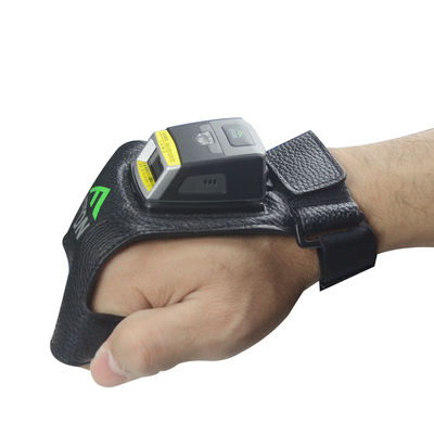 GS02 IP65 المحمولة بلوتوث إصبع الزناد رمز الاستجابة السريعة قارئ الباركود حلقة يمكن ارتداؤها ماسح ضوئي يعمل بنظام أندرويد